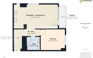 Apartment 2 camere, elegant si primitor, Complexul Studențesc - Fabrik - Poză 31