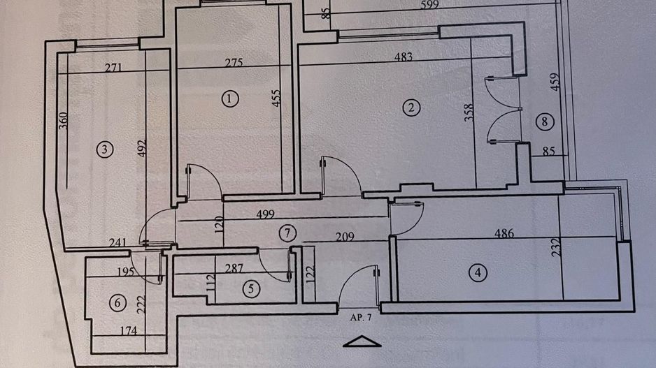 Apartament 3 camere | decomandat, mobilat, utilat, 2 locuri parcare - Schiță 12