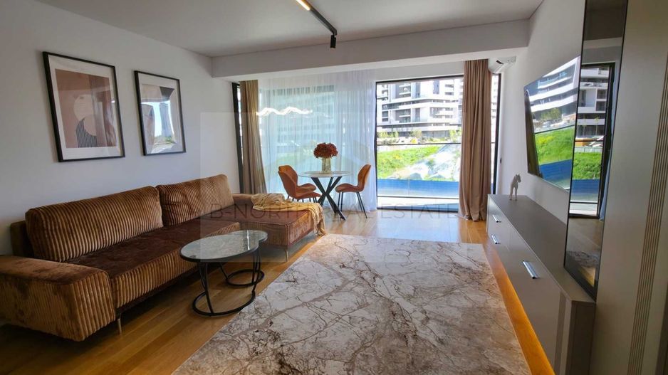 Apartament de închiriat 2 camere Yacht Kid Floreasca | 53 mp + terasă 13 mp - Poză 3