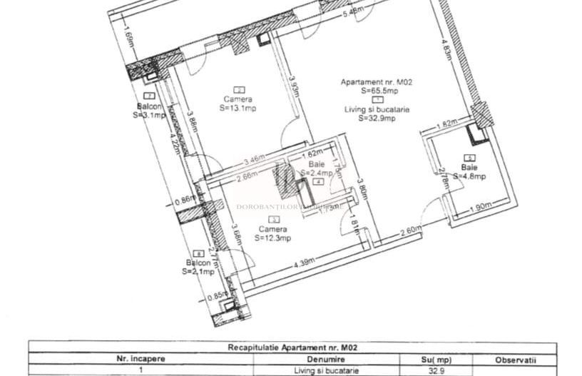 Apartament Premium cu 3 camere | Finisaje LUX | Zorilor -  Frunzișului - Schiță 13