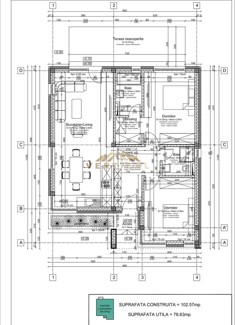 Casa parter | 3 Camere | 2 Bai - Schiță 11