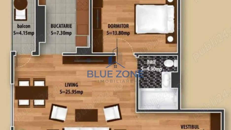 Apartament 2 camere | Dristor Residence | 63 mp | Etaj 7 - Poză 8