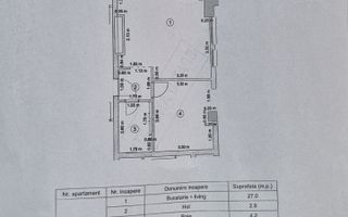 Studio mobilat și utilat, bloc 2020, etaj 3 – Terasă comuna amenajată - Schiță 15