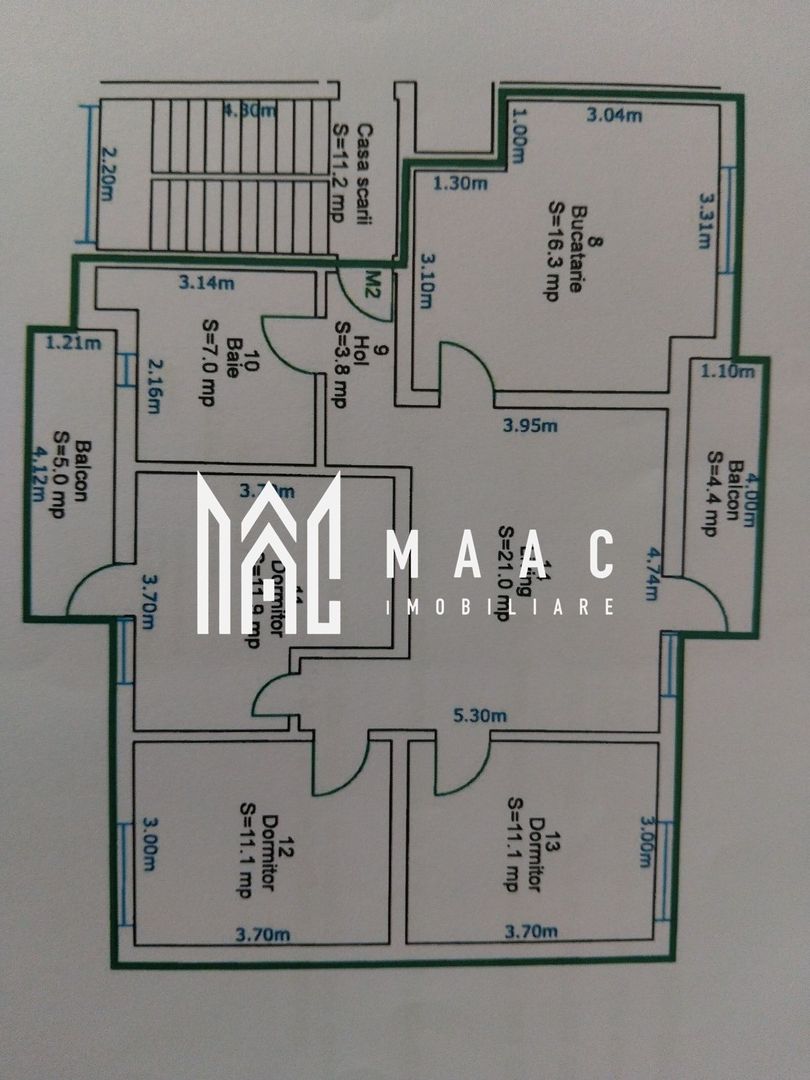 Apartament 4 camere | 82 MPU | 2 Balcoane | Mihai viteazul - Poză 1