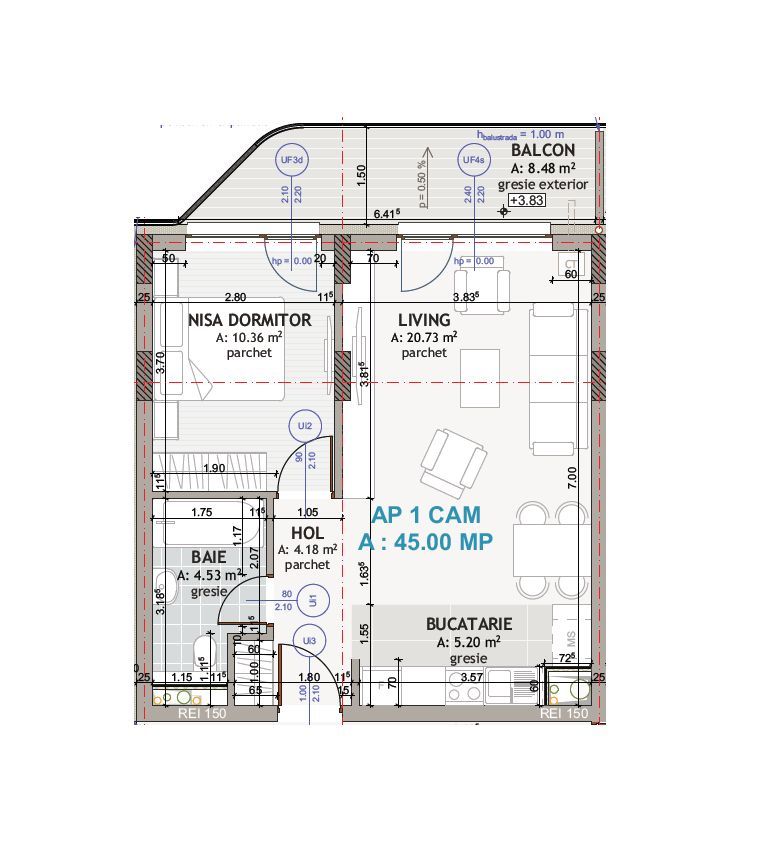 Apartament 2 camere I Ansamblul Eroilor I Floresti - Poză 9
