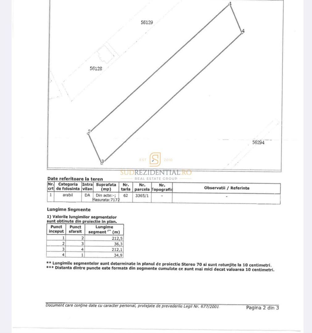 Teren intravilan 7.172 mp, Deschidere 36 ml, Vidra, Cretesti - Poză 6