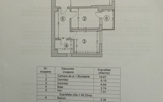 Apartament 3 camere | etaj 3 | Mobilat/Utilat | Palladium Residence - Schiță 15