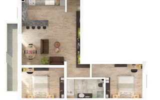 Apartament premium 69.4 mp utili 3 camere balcon 8.1 mp pe Dna Stanca - Poză 9