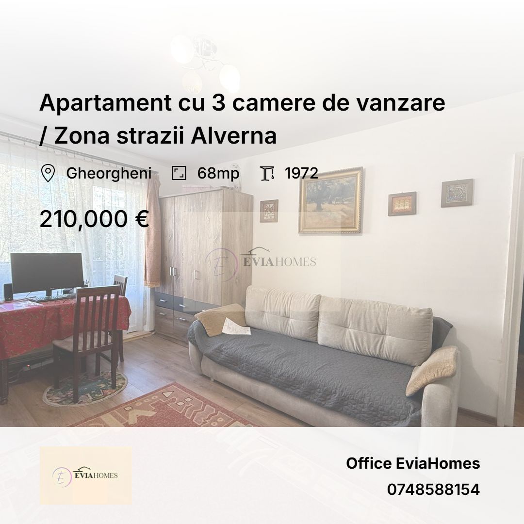 Apartament cu 3 camere de vanzare / Zona strazii Alverna - Poză 1