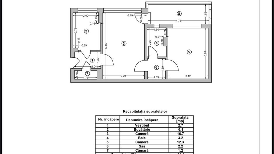 AP. 2 CAMERE BUCURESTII NOI, BUCATARIE INCHISA, METROU 5 MIN, COMIS 0% - Schiță 9