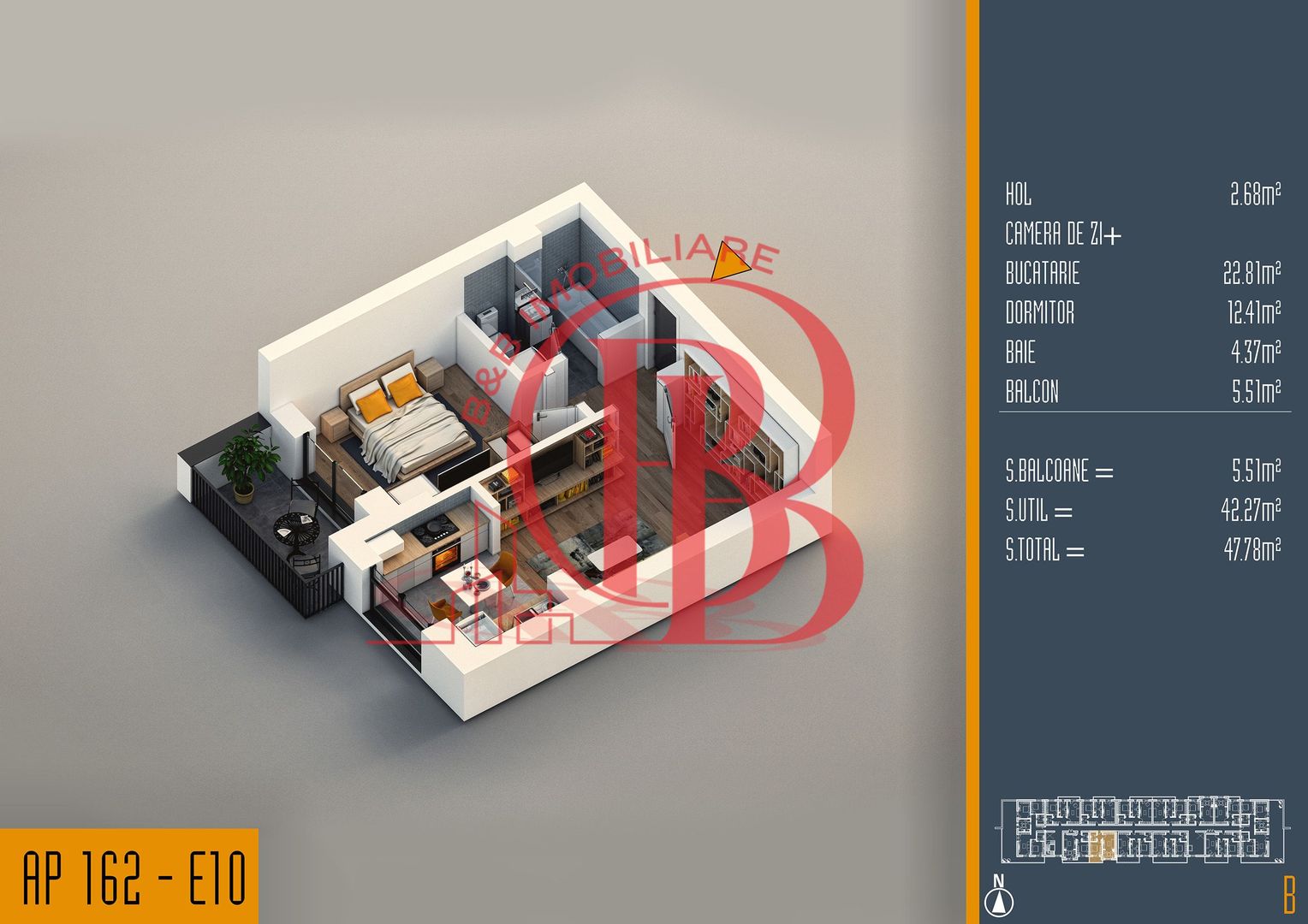 Oferta Lansare 2 camere tip studio proiect nou Pallady - Schiță 5