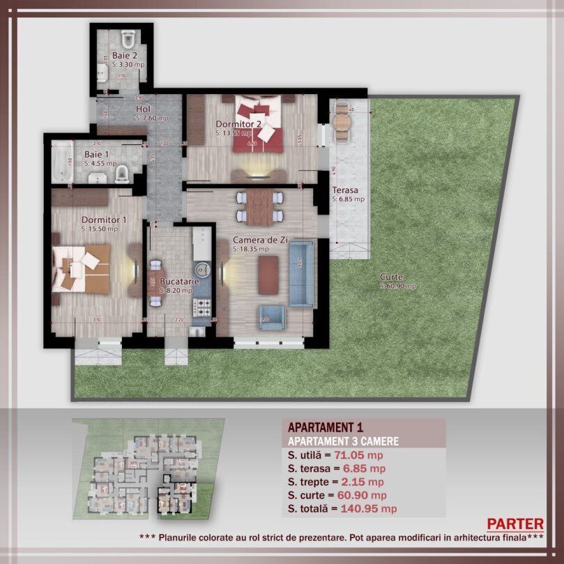 3 camere -gradina proprie Metrou Nicolae Teclu - Schiță 1