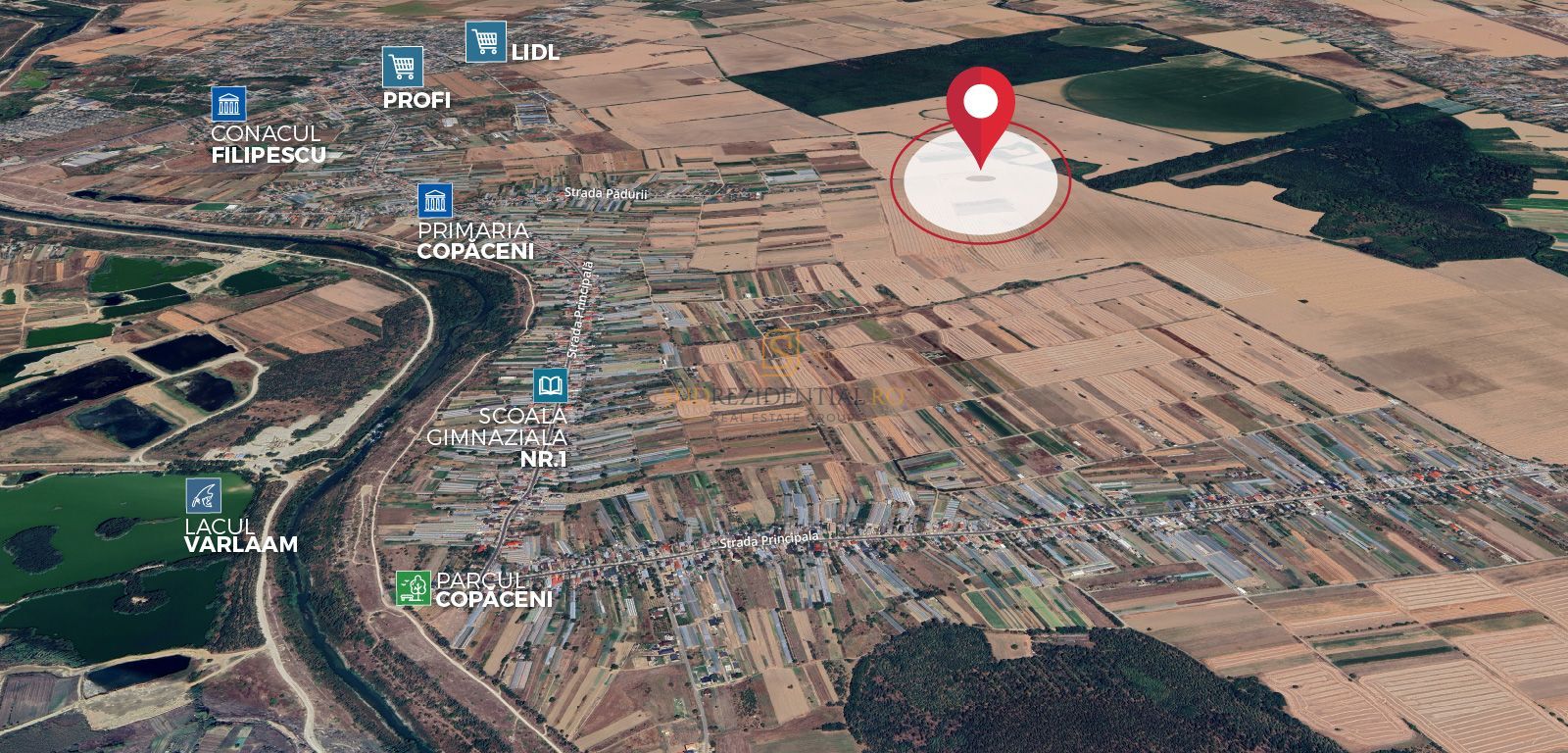 Teren de vânzare în UAT Copaceni, localitatea Copaceni, județul Ilfov - Poză 1