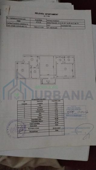 Apartament 3 camere, Păcurari, Munca Invalizilor, etaj 3/4, 56 mp, mobilat și utilat - Poză 7