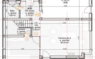 Casa Smart Premium, 5 camere, 278 mp, cartier privat, Floresti - Schiță 14