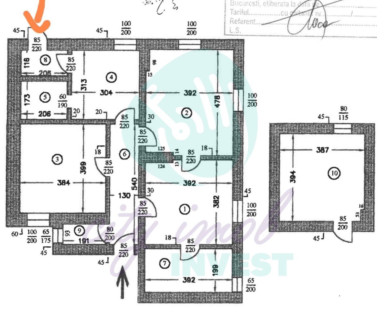 Apartament 3 camere+Birou la mansarda  |Calea Victoriei | Ideal firmă/birou - Poză 14