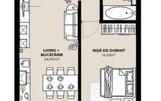 Apartament 2 camere în construcție, zona Bulgaria - Poză 4