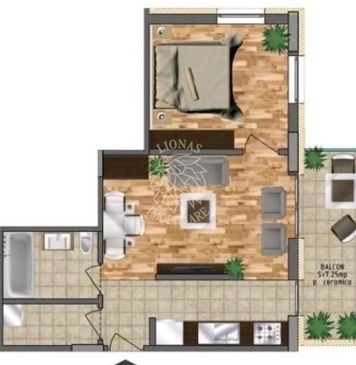 Apartament Nou Finisat 2 camere-balcon-mezanin-Zona Terra - Poză 1