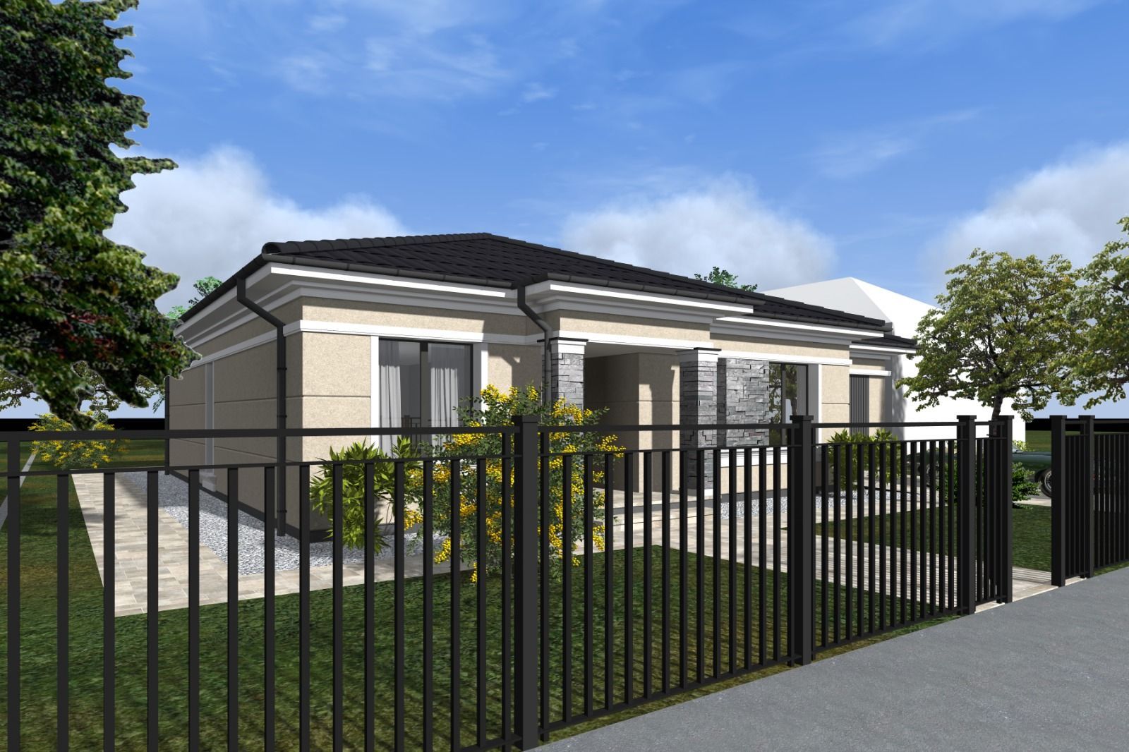 Locuinta individuala cu teren de 1000mp - Poză 2