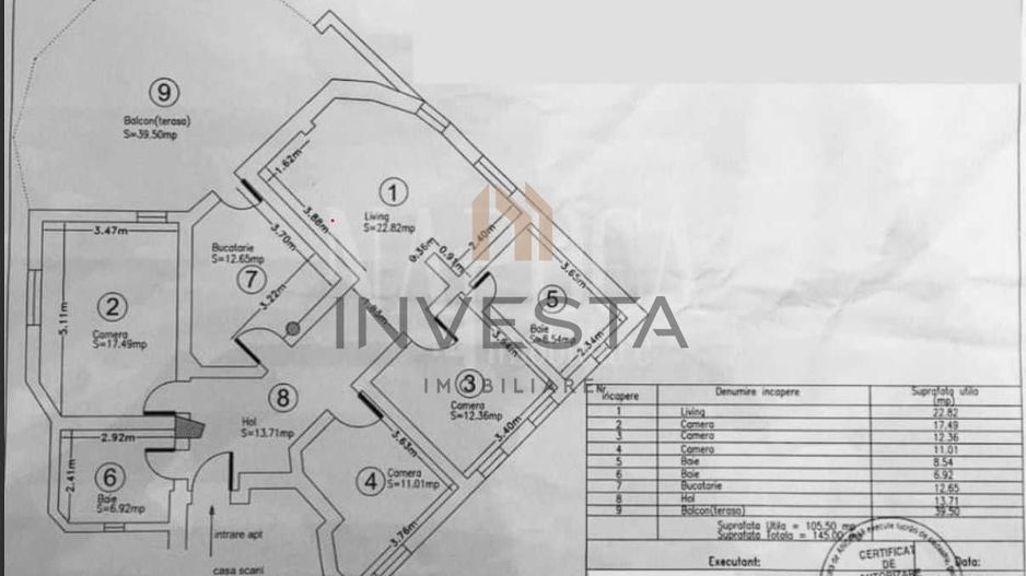 Apartament 105,5 mp utili + terasă 39.5 mp – zona Lidl Bună Ziua - Poză 8