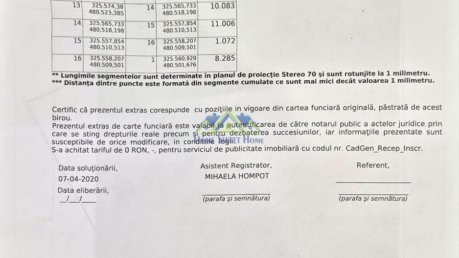 Vand teren extravilan in Cerbal 3230mp - Poză 2