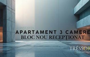 3 camere/mobilat, 81 mp, 2 balcoane, 2 băi, bloc nou