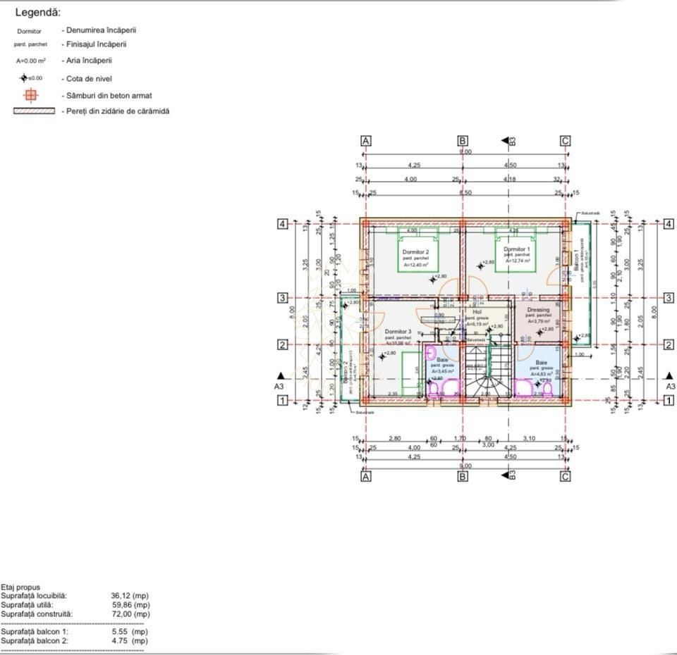 Casa Moderna 5 camere 120 mp-teren 300 mp-2 balcoane-Zona Centura - Poză 3
