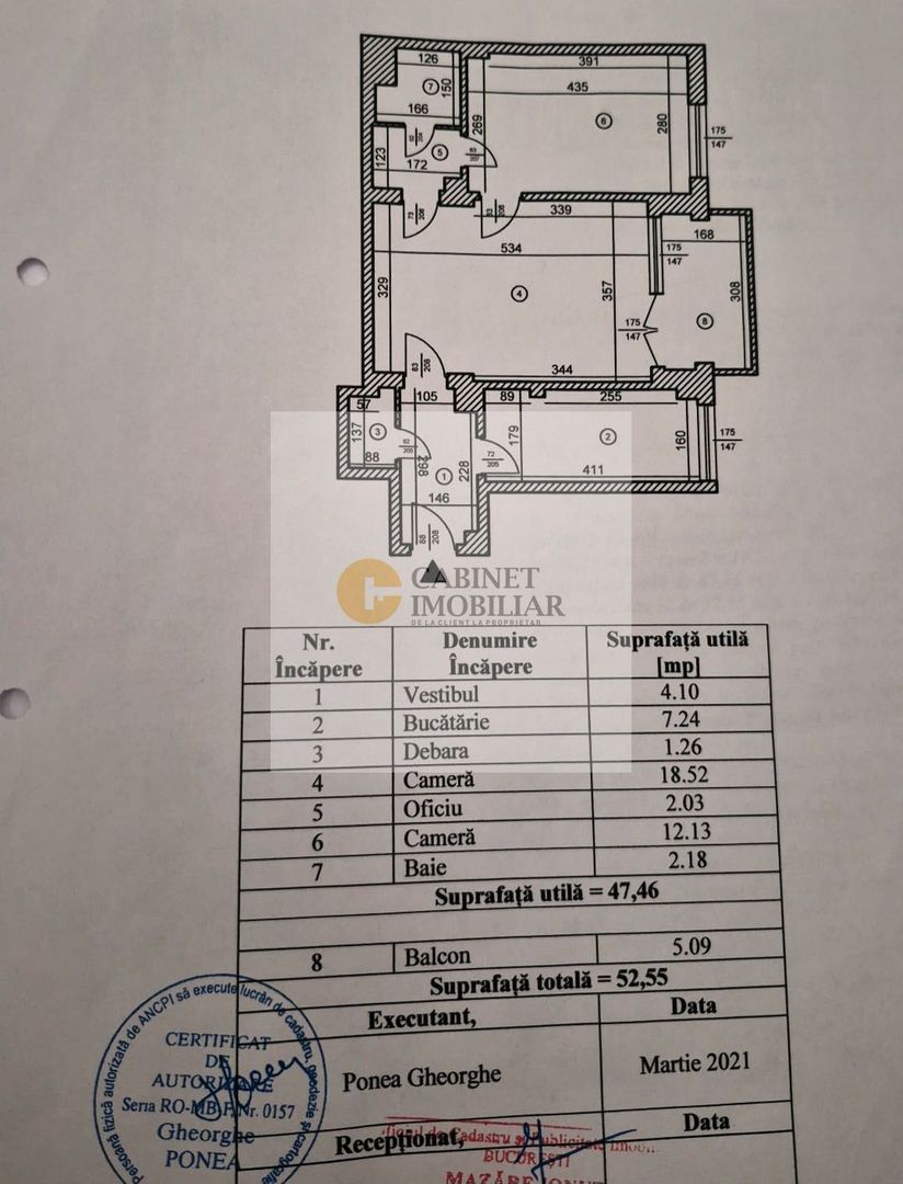 2 camere I ASE I Etaj intermediar I 53 mp - Poză 7