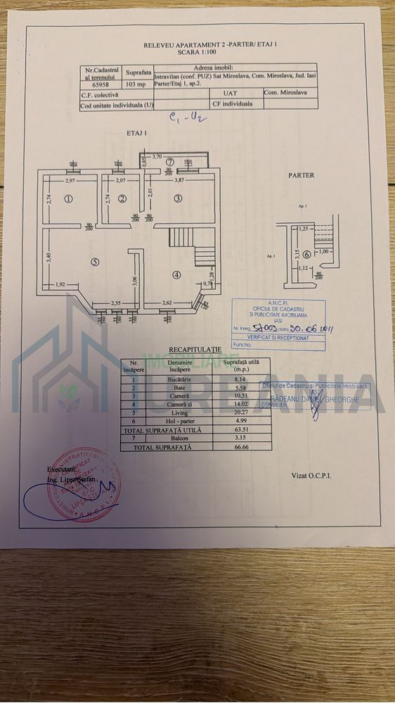 Apartament 3 camere la bloc tip vilă în Miroslava, strada principală - Poză 8