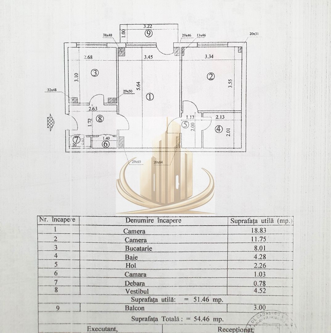 Apartament 2 camere semidecomandat cu parcare de resedinta - Poză 11