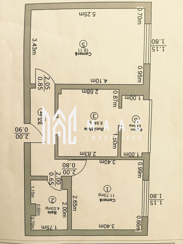 Apartament 2 camere | decomandat | Etaj 2 | V. Aaron - Poză 9