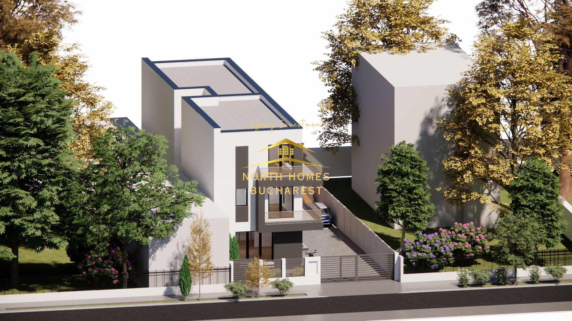 Vând vila în duplex 4 camere, 3 dormitoare, 4 bai, 2 locuri parcare - Poză 12