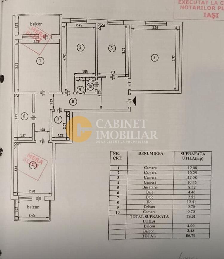 GALATA - Apartament 4 camere decomandat - Poză 6