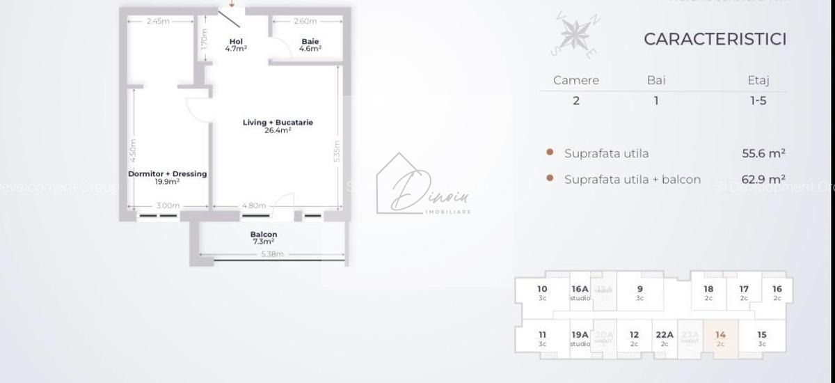 2 camere MTM Pipera Lake I Rond OMV I Complex Premium - Poză 2