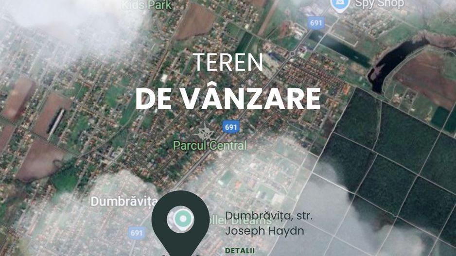 Teren 602 mp, front de 24 mp, Dumbravita zona Belvedere. Comison 0% - Poză 1