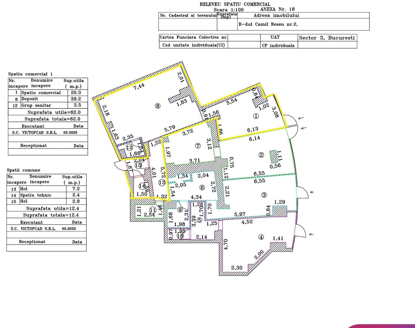 Spatiu comercial 66mp Dristor McDonald's Metrou Stradal Camil Ressu - Poză 2