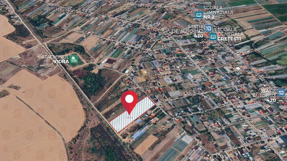 Teren intravilan 7.172 mp, Deschidere 36 ml, Vidra, Cretesti - Poză 3