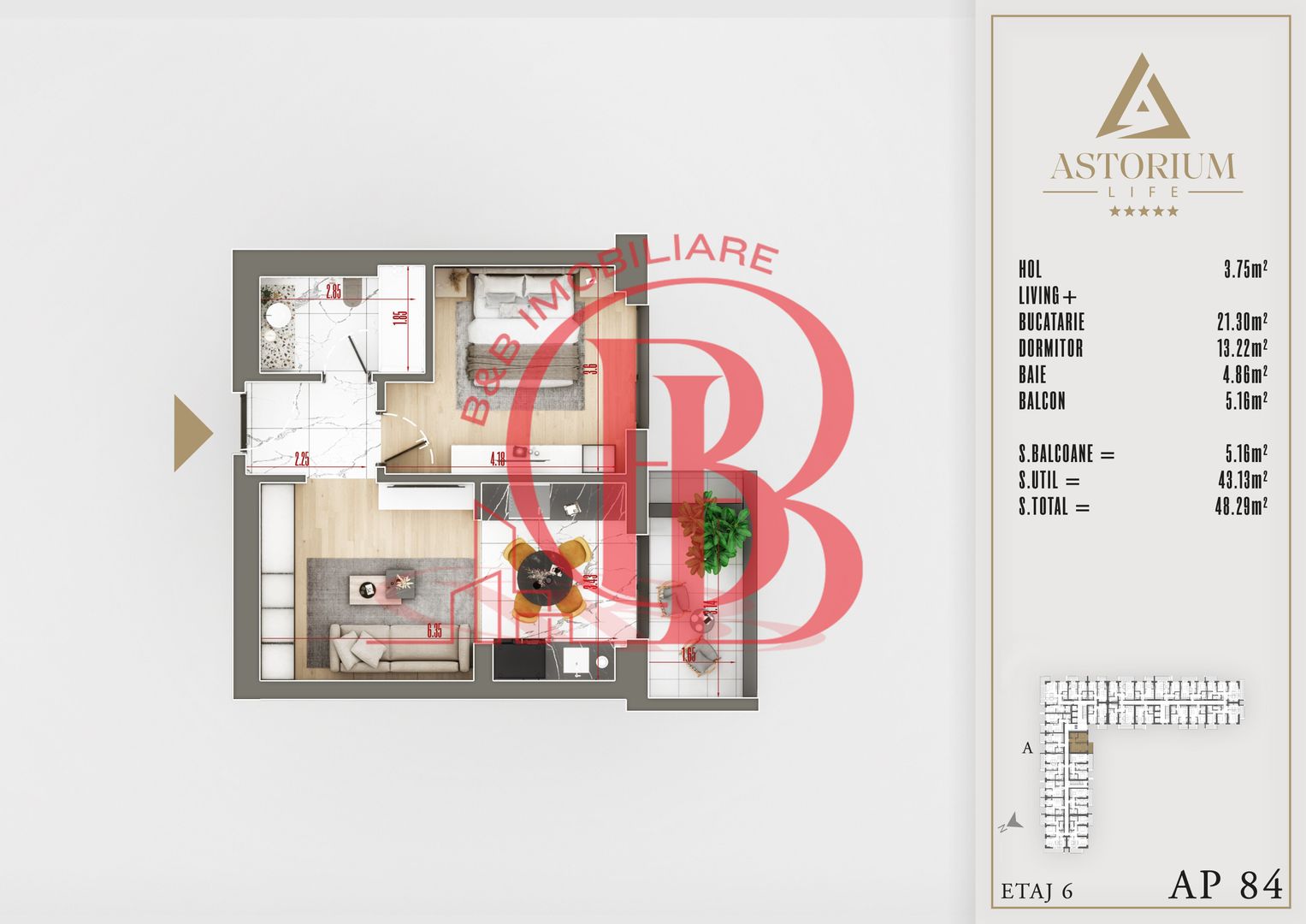 2 camere FINALIZAT  proiect premium titan pallady - Schiță 5