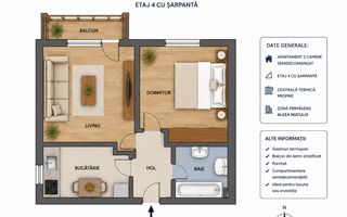 2 Camere | Primaverii | Semidecomandat | Termopan | Centrala termica | - Poză 1