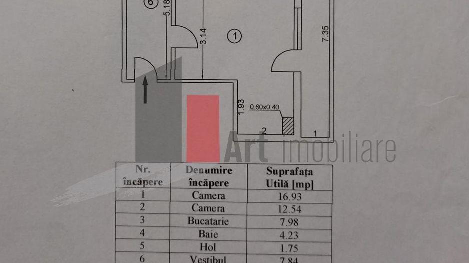 Vânzare apartament 2 camere decomandat cu centrală Pasajul Europa Unită - Poză 5