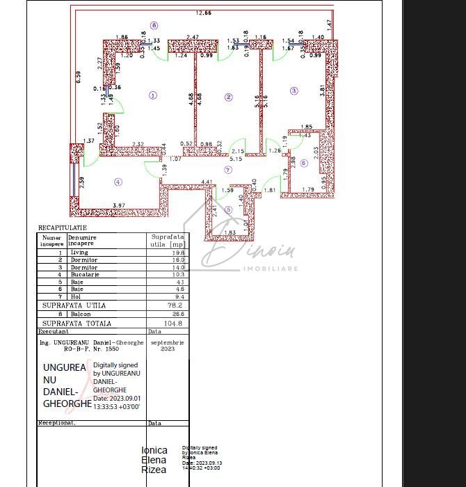 Apartament 3 camere CORTINA NORTH Pipera -105mp, lux, vedere Promenada - Poză 2
