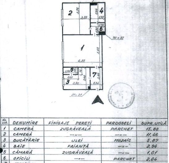 2 camere  vedere spate Bd. Dinicu Golescu-Gara de Nord - Schiță 5