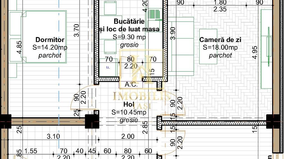 Apartament 3 camere, Dec.,75mp, 125.900euro cu TVA inclus, V.Lupului - Poză 8