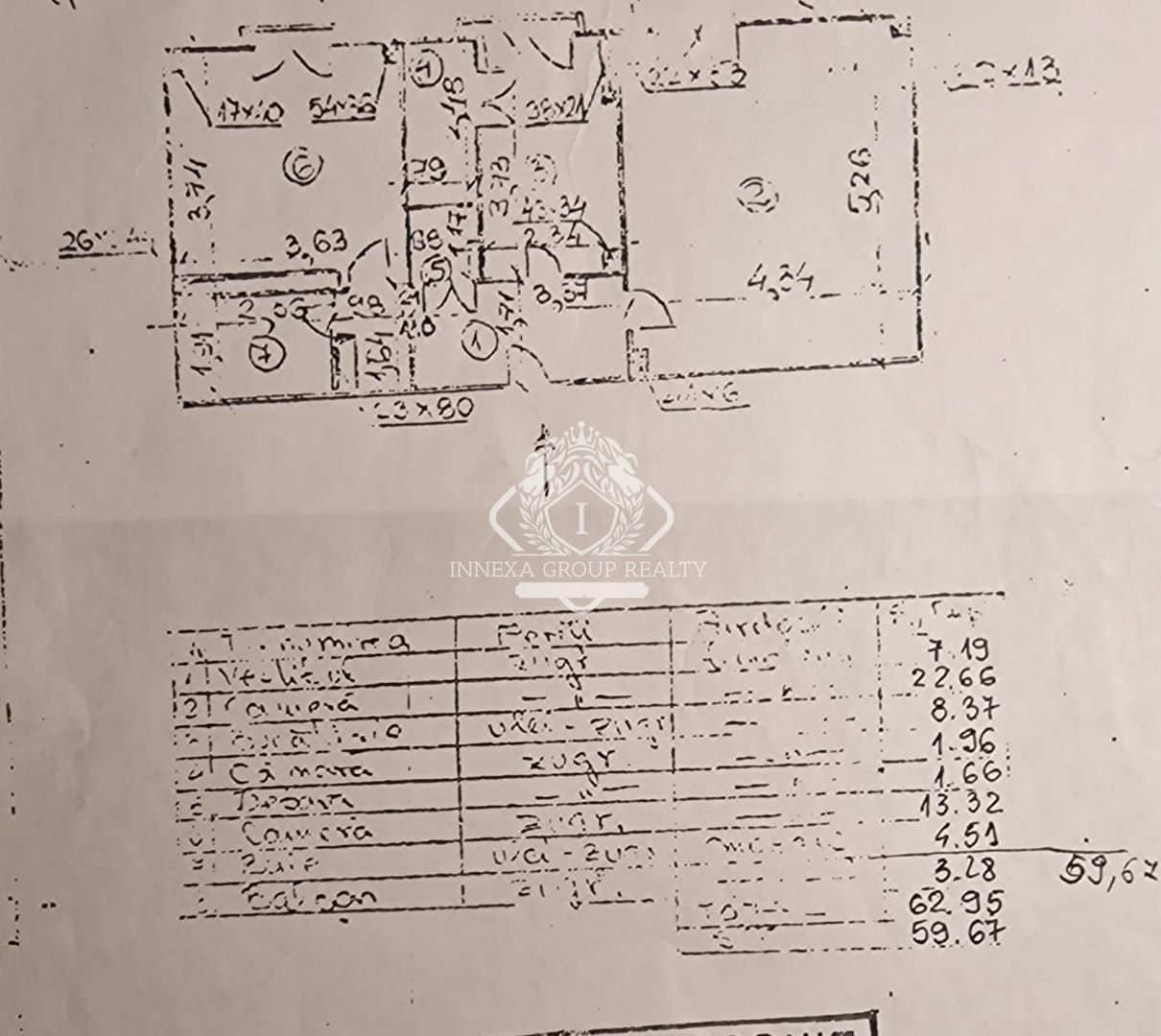 Apartament 2 camere decomandat – bloc 1989 in zona Unirii / Corneliu Coposu - Schiță 13