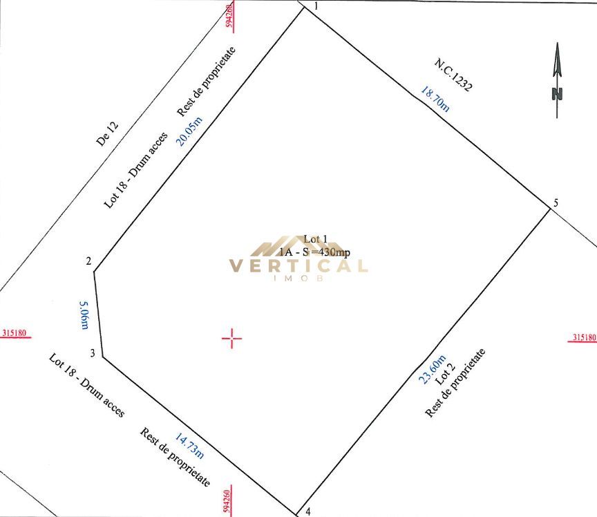 Teren intravilan 430 mp | Direct la asfalt | Str. Codrului, Berceni - Poză 5