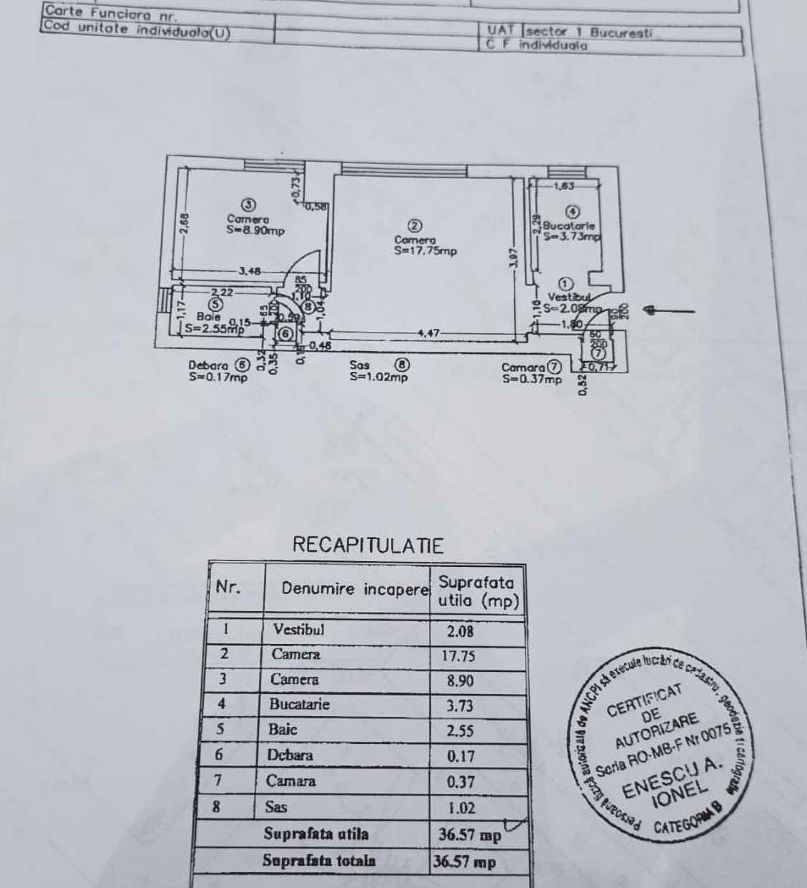De vanzare Apartament 2 camere Gara de Nord, investitie consolidare - Poză 11
