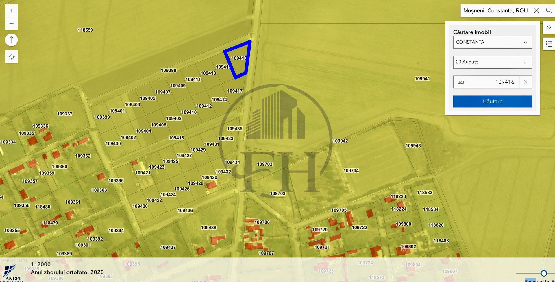 Teren intravilan de vanzare Mosneni, 23 August - Poză 1