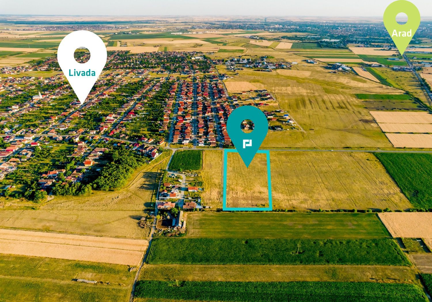 Teren de 1.3ha situat în Livada - Poză 1