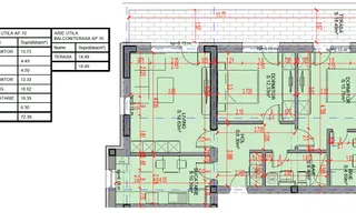 3 Camere | 91,4 mp | Balcon 18,5 mp | Pallady | Comision 0% - Schiță 14
