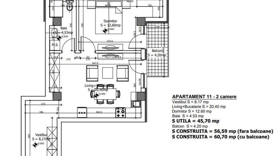 Apartament 2 camere Otopeni | ideal investiție - Schiță 8